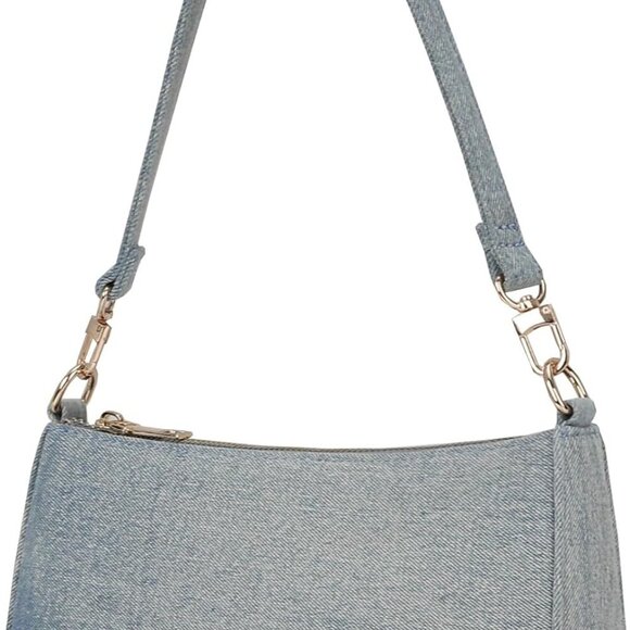 Stylish Denim Tote Bag with Removable Straps - Perfect for Any Occasion - Picture 1 of 9